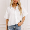 Little Coastal Town Button Up Image - 1
