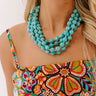 Lady Luck Layered Necklace in Turquoise Image - 1