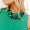 Lady Luck Layered Necklace in Green Image - 1