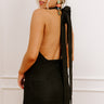 Chic Mode Halter Mini Dress in Black Image - 1