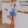 Sail Away Knit Sweater in White Image - 1