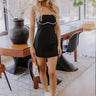 Casual Party Athleisure Mini Dress in Black Image - 1