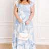 Head In The Clouds Floral Midi Dress Curves Image 1