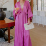 Grand Entrance Satin Maxi Dress in Orchid Image - 1