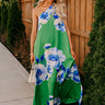 Tropical Escape Satin Maxi Dress Image 1