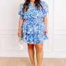 Sunny Days Ahead Floral Mini Dress Curves Image 1