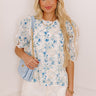 Darling Glance Floral Eyelet Top Image - 1