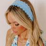 Social Club Woven Headband in Sky Blue Image - 1