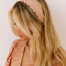 Social Club Woven Headband in Blush Image - 1