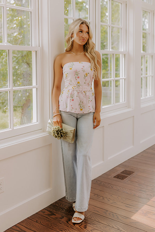 Sweet Surprise Floral Peplum Top Image - 1