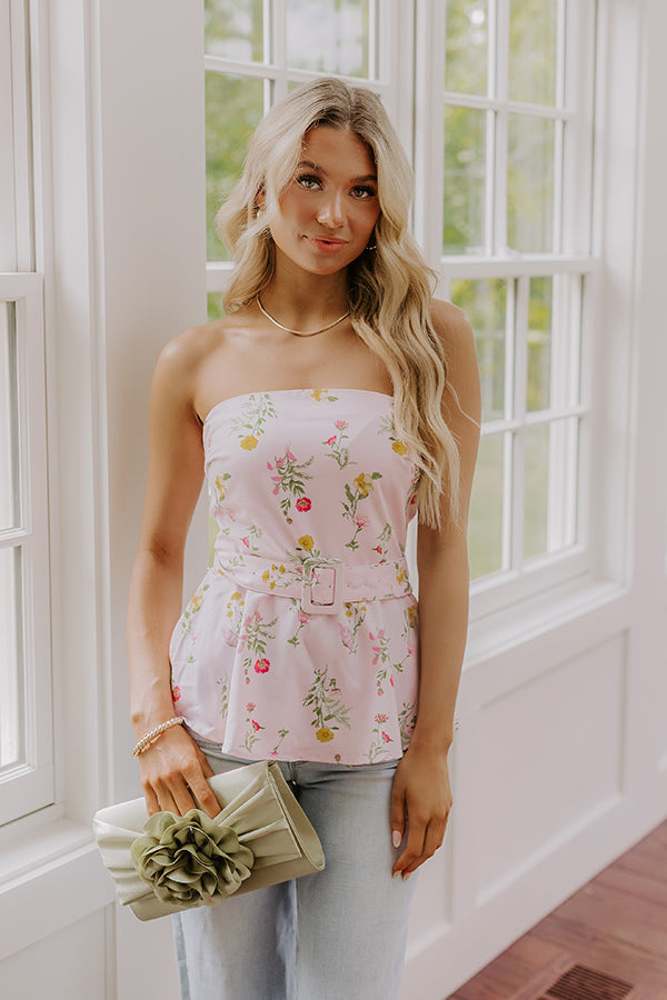 Sweet Surprise Floral Peplum Top Image - 2