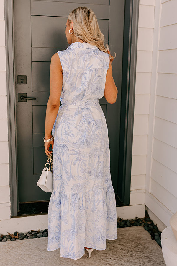 Boardwalk Adventure Midi Dress, Blue