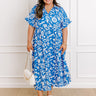 Seaside Chic Floral Midi Dress Curves Image 1