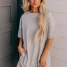 Block Party Ready Vintage Wash T-Shirt Mini Dress in Grey Image 1