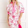 Sunday Chic Floral Mini Dress in Pink Image 1