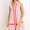 Wildflower Daydream Button Down Mini Dress in Pink Image 1
