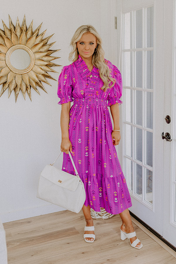 Sunday Chic Floral Midi Dress – Impressions Online Boutique