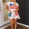 Americana Charm High Waist Shorts Image 1