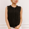 Pier Cafe Cutie Knit Top in Black Image 1