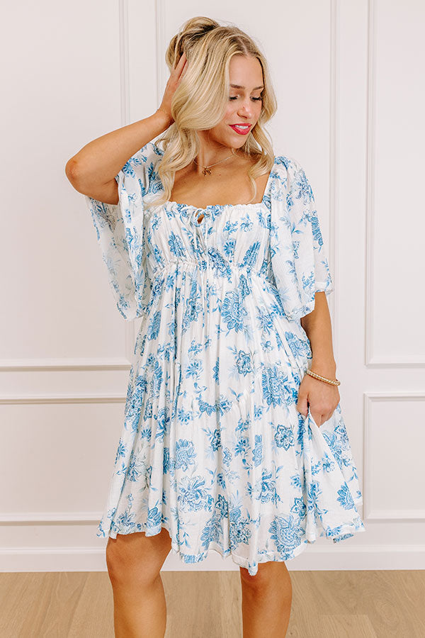 PETAL BLUSH MINI DRESS