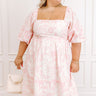 Romantic Cottage Floral Mini Dress Curves Image 1