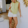 Pier Cafe Cutie Knit Top in Lime Punch Image 1