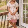 French Villa Floral Smocked Mini Dress Image 1