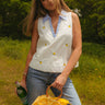 Lemon Drop Embroidered Top Image - 1