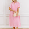Lake Days Ahead Chambray Midi in Pink Image 1