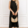Santa Monica Chic Ribbed Midi Dress in Black Image 1