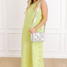 Santa Monica Chic Ribbed Midi Dress in Lime Punch Image 1