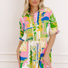 Barbados Bound Button Down Mini Dress Image 1