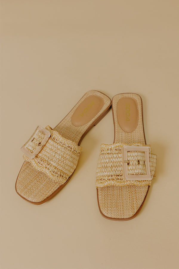 The Jody Raffia Woven Sandal Image - 1