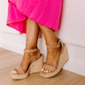 The Selena Faux Leather Wedge in Mocha Image 1