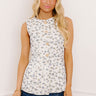 Chateau Daydream Jacquard Vest Top in Blue Image 1