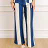 The Kendal High Waist Stripe Pants in Royal Blue Image 1