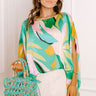 Shades Of Paradise Caftan Top in Green Image 1