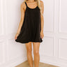 Beach Day Vintage Wash Romper Dress in Black Image 1