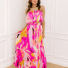 Shades Of Paradise High Waist Maxi Skirt in Pink Image 1
