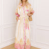 Isles of Scilly Floral Maxi Dress in Pink Image 1