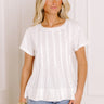 Plot Twist Pleated Top in White Image 1