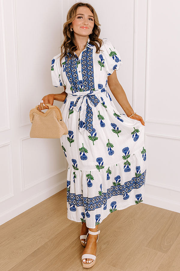 Carnation Kisses Floral Midi Dress Image 2