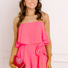 Flirty Feels Romper in Pink Image 1
