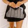 Coastal Views Woven Purse in Black Image 1