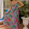 Tropical Views Floral Midi Dress Image 1