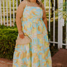 Fresh Breeze Floral Midi Dress Curves Image 1