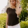 Take Me To Nantucket Knit Top in Black Image 1