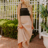 Block Street Cutie Linen Maxi Dress in Iced Latte Image 1