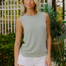Minimal Muse Knit Top in Pear Image 1