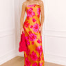 Rooftop Fiesta Satin Floral Maxi Dress Image 1